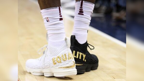 NBA: Cavaliers' LeBron James takes a dig at Donald Trump with 'equality' shoes in victory over Wizards