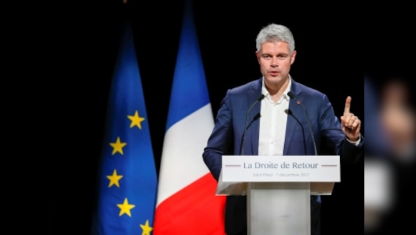 France's conservatives choose Laurent Wauquiez as leader: 42-year-old is a staunch critic of Emmanuel Macron