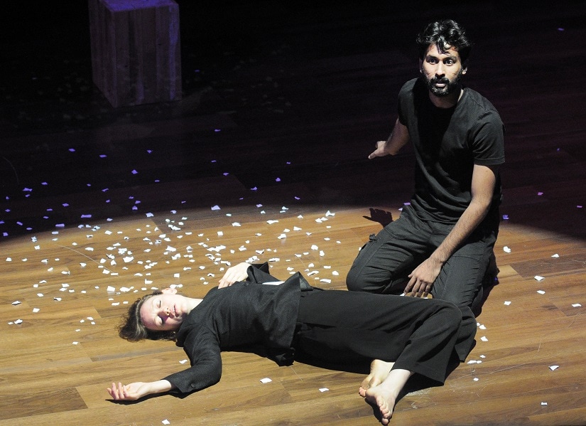 Artists during the performance in English play Lucrece in NCPA Centrestage 2017 at Experimental Theatre, NCPA on 03/12/2017. Photo By : NARENDRA DANGIYA