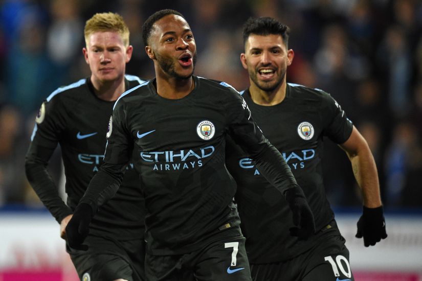 Sergio Aguero (10 goals), Raheem Sterling (nine) and Gabriel Jesus (eight) have been Manchester City's top-scorers this season. AFP