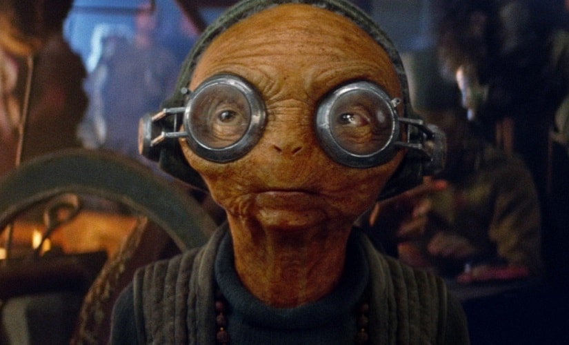 Maz Kanata, a humanoid alien introduced in the The Force Awakens