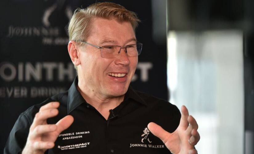 Mika Hakkinen during the Firstpost Pole Position interview earlier this year