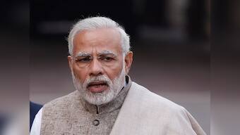 Narendra Modi arrives in Gwalior for two-day conference of police top brass in Tekanpur