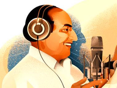 Google Doodle pays tribute to Mohammed Rafi, on his 93rd birth anniversary Google Doodle pays tribute to Mohammed Rafi, on his 93rd birth anniversary