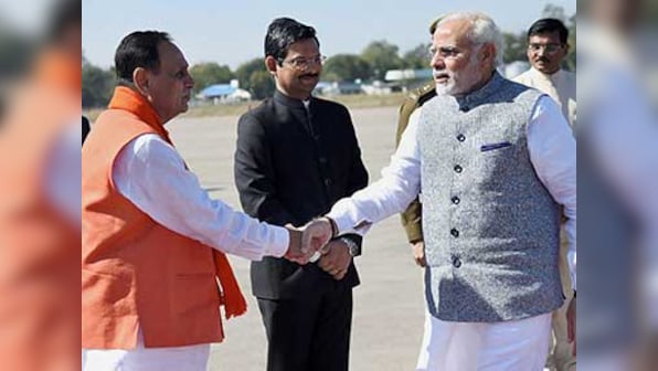 Four former Gujarat chief ministers come together at Vijay Rupani's swearing-in