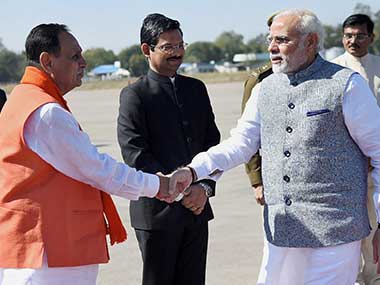 Four former Gujarat chief ministers come together at Vijay Rupani's swearing-in Four former Gujarat chief ministers come together at Vijay Rupani's swearing-in