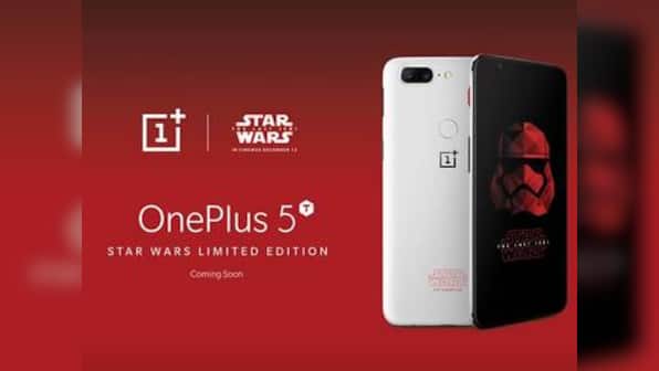 OnePlus 5T Star Wars Limited Edition teased at the Bengaluru Comic Con event