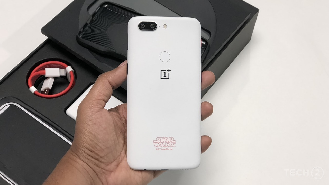 OnePlus 5T Star Wars Limited Edition. Image: tech2/ Sheldon Pinto