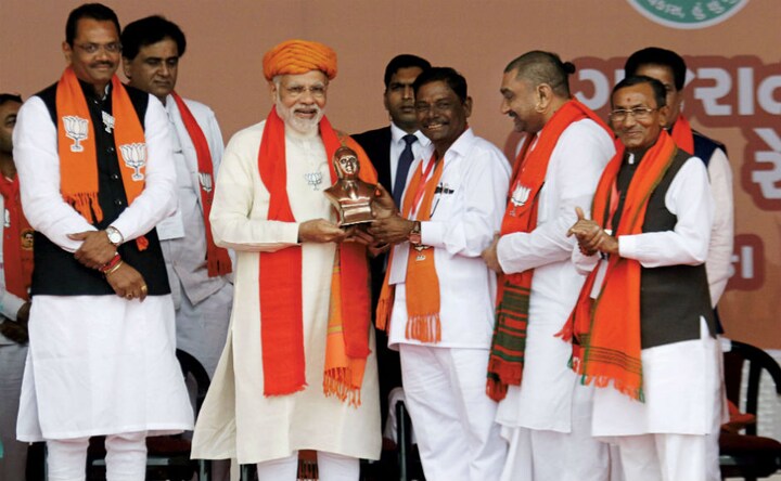 Narendra Modi invokes Babasaheb Ambedkar while campaigning in Gujarat, flays Congress over Ayodhya dispute