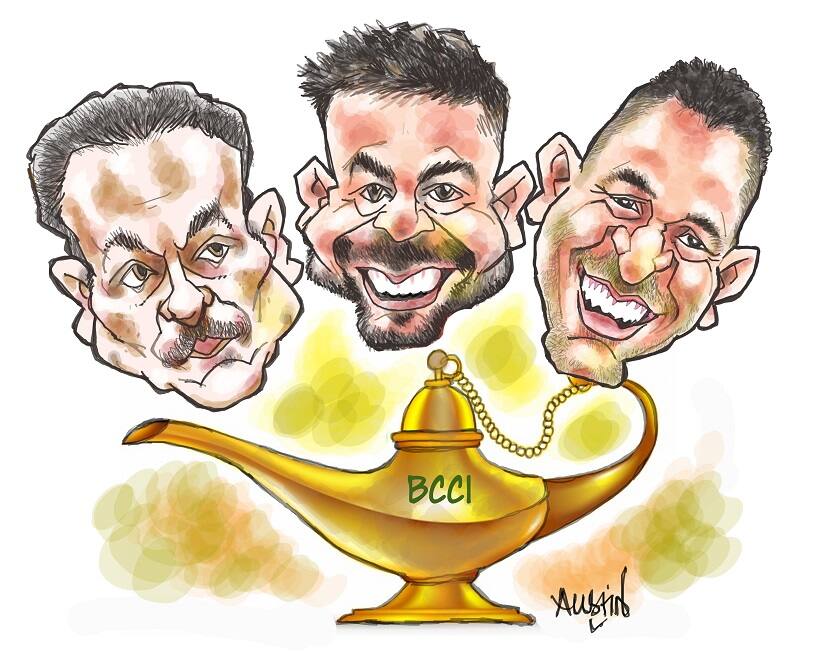 Today's cricketers are a pampered lot. Illustration courtesy Austin Coutinho