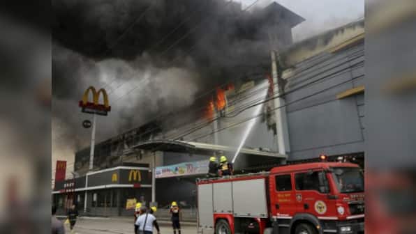 Philippines mall fire: 37 killed in Davao city as fire tears through shopping mall, firefighters battle blaze