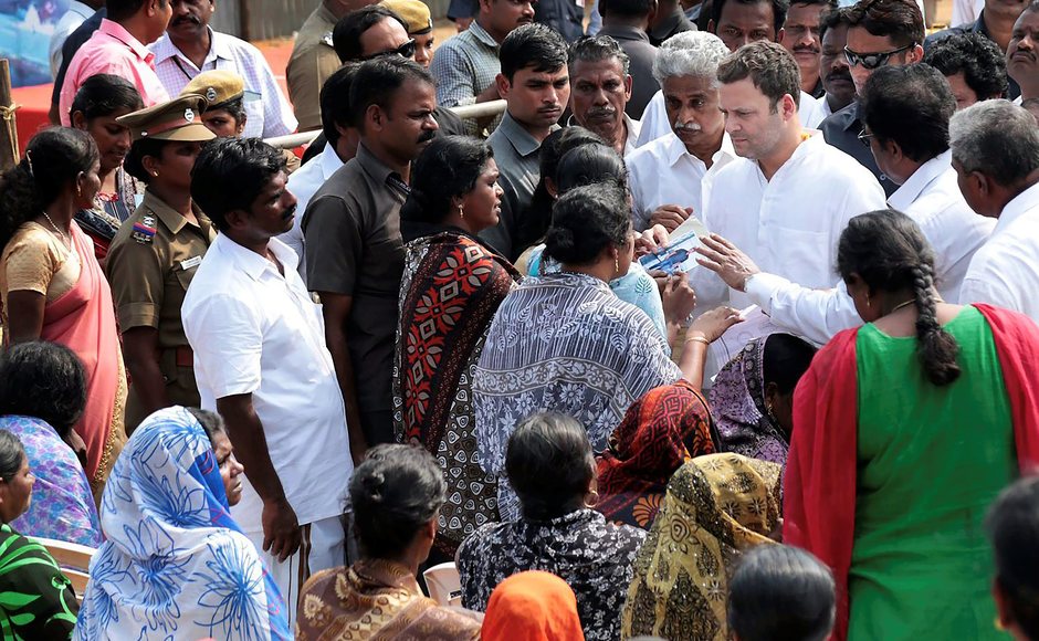 In Kerala, he pitched for a better system of warning system for cyclone to prevent loss of lives and said he would bring pressure on the state government to provide adequate compensation to the families affected by the cyclone. PTI In Kerala, he pitched for a better system of warning system for cyclone to prevent loss of lives and said he would bring pressure on the state government to provide adequate compensation to the families affected by the cyclone. PTI