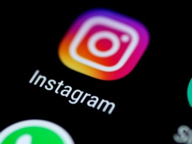 The Instagram logo seen on a smartphone. Image: Reuters