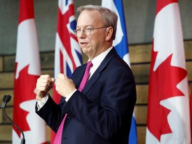 Eric Schmidt to step down as executive chairman of Google's parent company Alphabet Inc