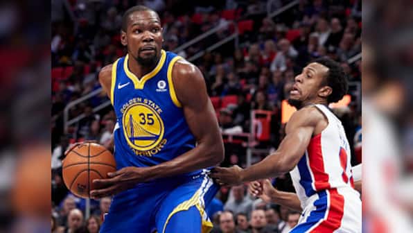 NBA: Cavaliers, Celtics lose; Warriors ride on Kevin Durant's heroics to storm past Pistons