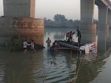 Rajasthan: Bus driven by underage boy plunges into river in Sawai Madhopur district; at least 32 dead Rajasthan: Bus driven by underage boy plunges into river in Sawai Madhopur district; at least 32 dead