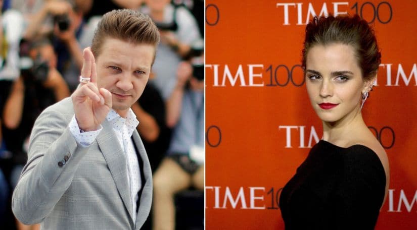 Jeremy Renner and Emma Watson. Reuters