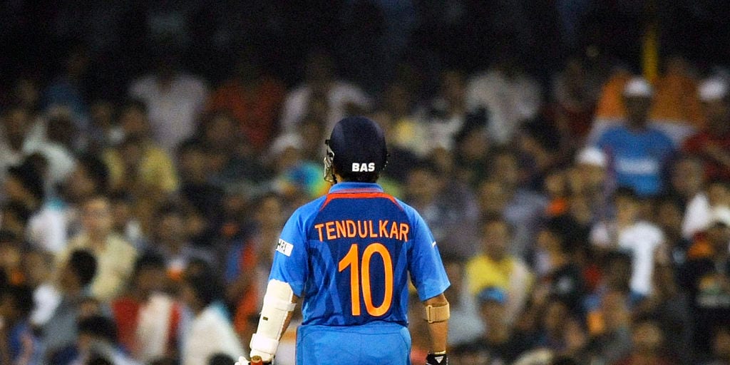 Cricketers who worn Jersey Number 10 - Sachin Tendulkar | KreedOn