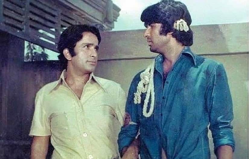 Shashi Kapoor and Amitabh Bachchan. Image via Facebook