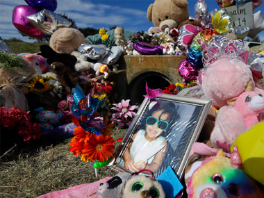 Sherin Mathews' gravesite made public in Dallas; three-year-old Indian girl was allegedly killed by her adoptive father Sherin Mathews' gravesite made public in Dallas; three-year-old Indian girl was allegedly killed by her adoptive father