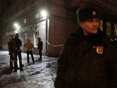 An explosion rocked St Petersburg on Wednesday. Reuters