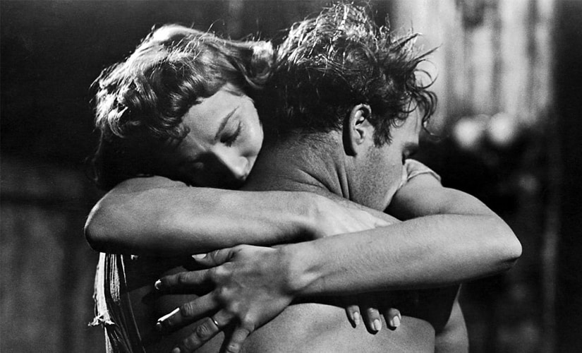 Kim Hunter and Marlon Brando as Stella Kowalski and Stanley Kowalski in the 1951 film. Twitter @f_devrim