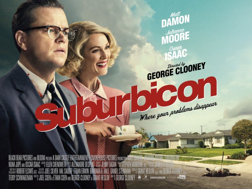 Official poster of Suburbicon. Paramount Pictures