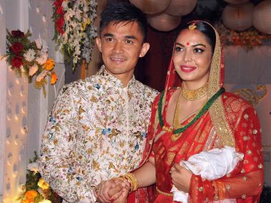 Sunil Chhetri ties the knot with long-time girlfriend Sonam Bhattacharya in Kolkata Sunil Chhetri ties the knot with long-time girlfriend Sonam Bhattacharya in Kolkata