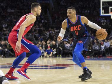 NBA: Russell Westbrook nets triple-double in Thunder's thrilling win; Rockets hold off Spurs NBA: Russell Westbrook nets triple-double in Thunder's thrilling win; Rockets hold off Spurs