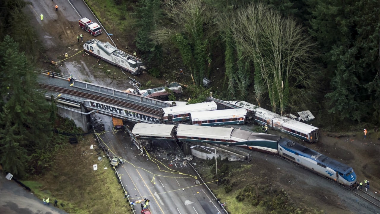 Amtrak derailment Six killed, 50 hospitalised as train along new route