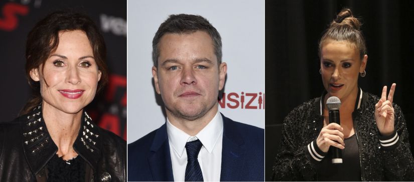 Minnie Driver, Matt Damon and Alyssa Milano