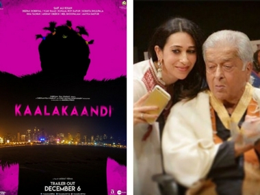 Kaalakaandi teaser poster; Karisma Kapoor remembers Shashi Kapoor: Social Media Stalkers' Guide Kaalakaandi teaser poster; Karisma Kapoor remembers Shashi Kapoor: Social Media Stalkers' Guide