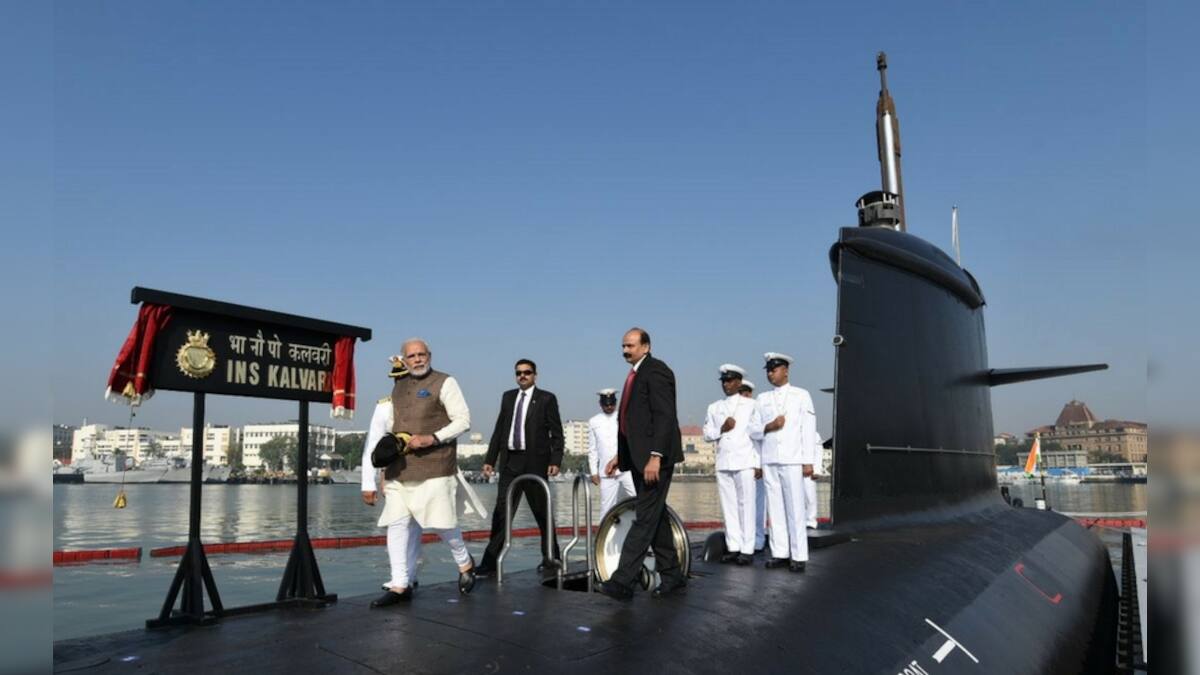 Narendra Modi commissions Scorpene-class submarine INS Kalvari in ...