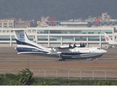 China's domestically developed amphibious aircraft AG600 makes its maiden flight in Zhuhai