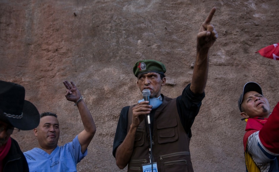 At least two officers and 12 civilians were injured, some by gunfire, after violence erupted in several parts of the country sparked by opposition candidate Salvador Nasralla claiming fraud and calling his supporters onto the streets. AP At least two officers and 12 civilians were injured, some by gunfire, after violence erupted in several parts of the country sparked by opposition candidate Salvador Nasralla claiming fraud and calling his supporters onto the streets. AP