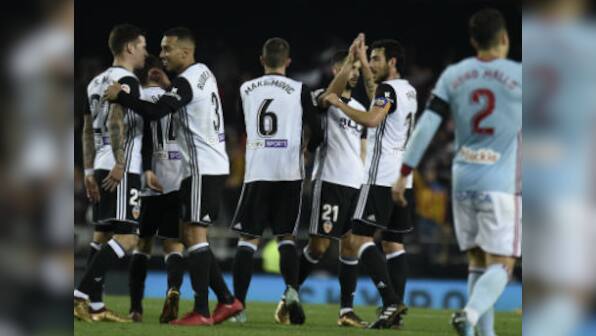La Liga: Valencia edge past Celta Vigo to close gap on Barcelona; Real Madrid thrash Sevilla 5-0