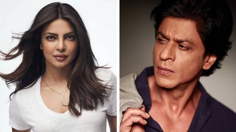 Priyanka Chopra (left); Shah Rukh Khan (right). Images via Facebook