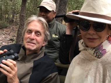 Catherine Zeta Jones, Michael Douglas are on a leisure trip in India; see pictures Catherine Zeta Jones, Michael Douglas are on a leisure trip in India; see pictures