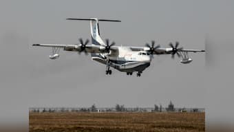 China conducts maiden flight of world's largest amphibious aircraft used for firefighting, marine rescue