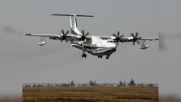 China conducts maiden flight of world's largest amphibious aircraft used for firefighting, marine rescue
