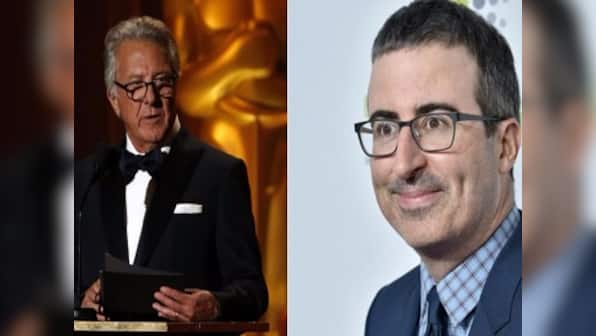 John Oliver grills Dustin Hoffman about sexual harassment allegations; Twitter shows support