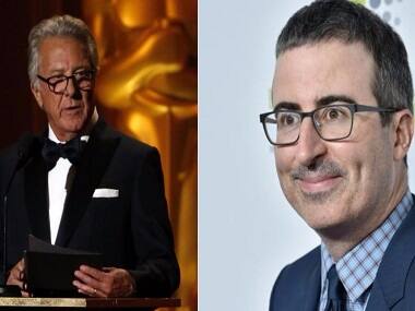 John Oliver grills Dustin Hoffman about sexual harassment allegations; Twitter shows support