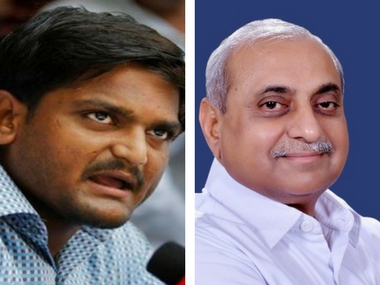 Hardik Patel asks Gujarat deputy CM Nitin Patel to leave BJP; says he will get him 'good position' in Congress Hardik Patel asks Gujarat deputy CM Nitin Patel to leave BJP; says he will get him 'good position' in Congress