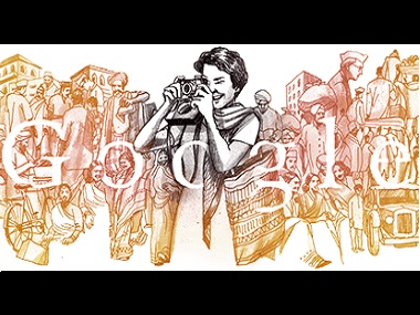 Google Doodle celebrates 104th birth anniversary of India's first woman photojournalist, Homai Vyarawalla Google Doodle celebrates 104th birth anniversary of India's first woman photojournalist, Homai Vyarawalla