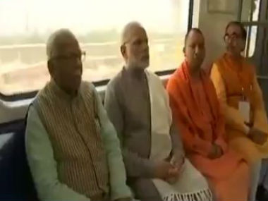Narendra Modi, Yogi Adityanath inaugurate Magenta Line: PM slams Opposition for indulging in politics over development Narendra Modi, Yogi Adityanath inaugurate Magenta Line: PM slams Opposition for indulging in politics over development