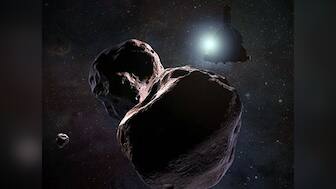 The next target of NASA's New Horizons mission, a Kuiper Belt Object named 2014 MU69 may have a tiny moon