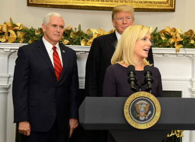Trump appoints Kirstjen Nielsen new chief of homeland security, Breitbart fumes at choice Trump appoints Kirstjen Nielsen new chief of homeland security, Breitbart fumes at choice