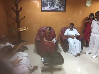 Cyclone Ockhi: Nirmala Sitharaman reviews rescue operations, says 357 stranded fishermen rescued Cyclone Ockhi: Nirmala Sitharaman reviews rescue operations, says 357 stranded fishermen rescued