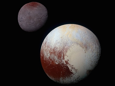 Pluto and its moon Charon. Image: NASA. 