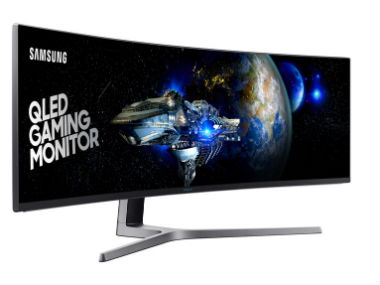 Samsung launches world's biggest 49-inch QLED curved monitor in India for Rs 1,50,000 Samsung launches world's biggest 49-inch QLED curved monitor in India for Rs 1,50,000